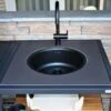 Big Green Egg Dekton Natuursteen Wasbak Met Kraan Insert -Optimaal Barbecuegrill Winkel big green egg dekton natuursteen wasbak met kraan