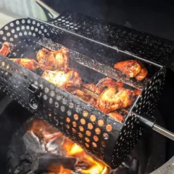 Big Green Egg Ronde Spit Mand, Tumbler Basket Voor Rotisserie -Optimaal Barbecuegrill Winkel big green egg ronde spit mand tumbler basket voor 1