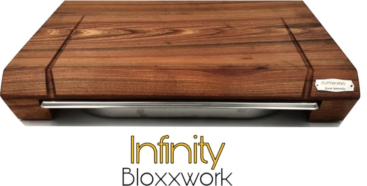 Cuttworxs Eiken Houten Snijplank Large Met Sap Geul En Geïntegreerde Opvangbak 4 Cuttworxs Eiken Houten Snijplank Large Met Sap Geul En Geïntegreerde Opvangbak - Afbeelding 2