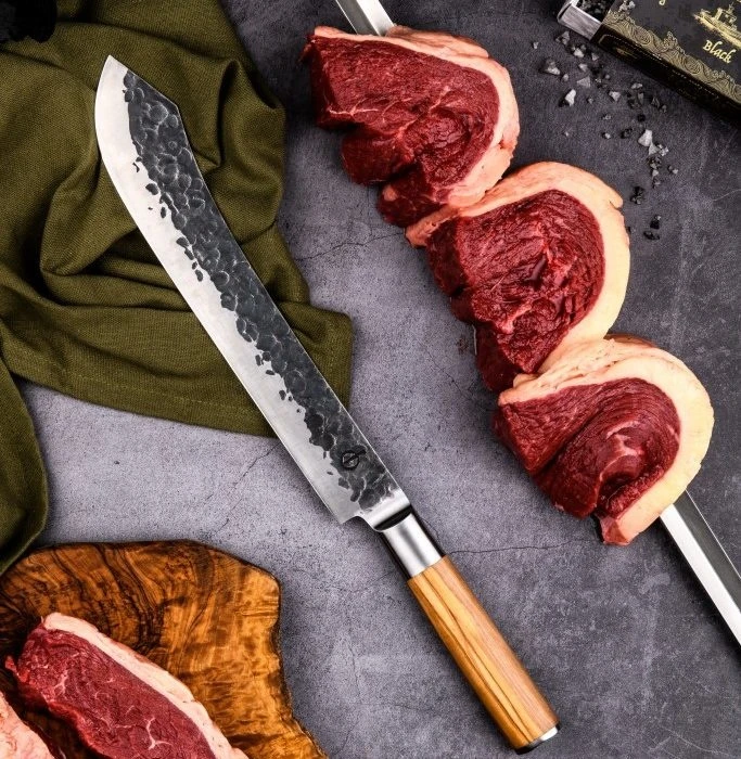 Forged Olive Slagersmes 25,5cm 4 Forged Olive Slagersmes 25,5cm - Afbeelding 2