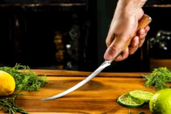 Forged Olive Vis Fileermes -Optimaal Barbecuegrill Winkel forged olive vis fileermes 1