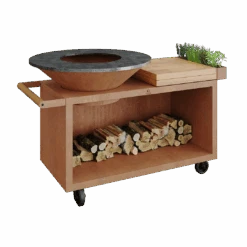 Ofyr Island Corten 100 Pro Teakhout -Optimaal Barbecuegrill Winkel ofyr island corten 100 pro teakhout 1