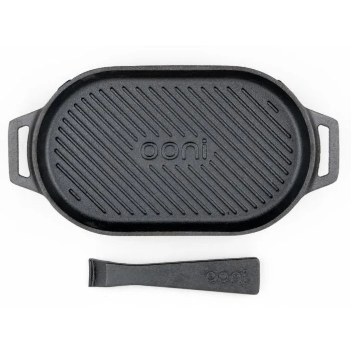 Ooni Gietijzeren Grizzler Pan Met Afneembare Greep En Houten Bord 6 Ooni Gietijzeren Grizzler Pan Met Afneembare Greep En Houten Bord - Afbeelding 4