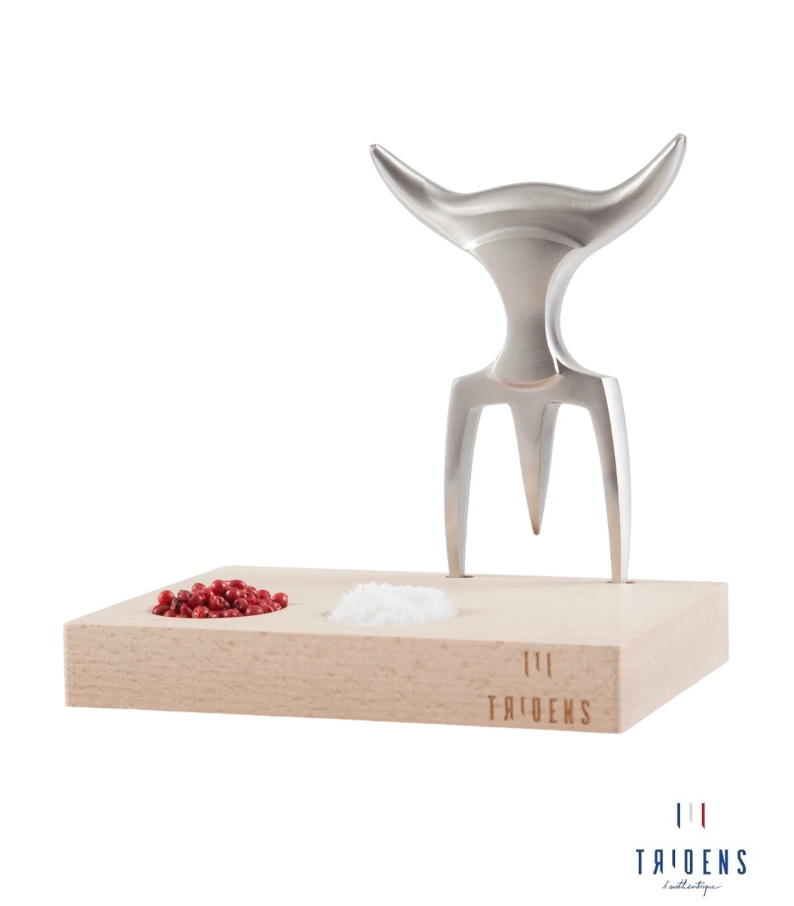 Tridens Brushed Fork In Beechwood Base 3 Tridens Brushed Fork In Beechwood Base